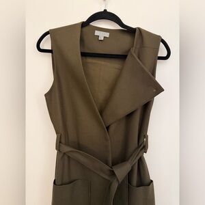 COS sleeveless wool trench coat with a belt size 6